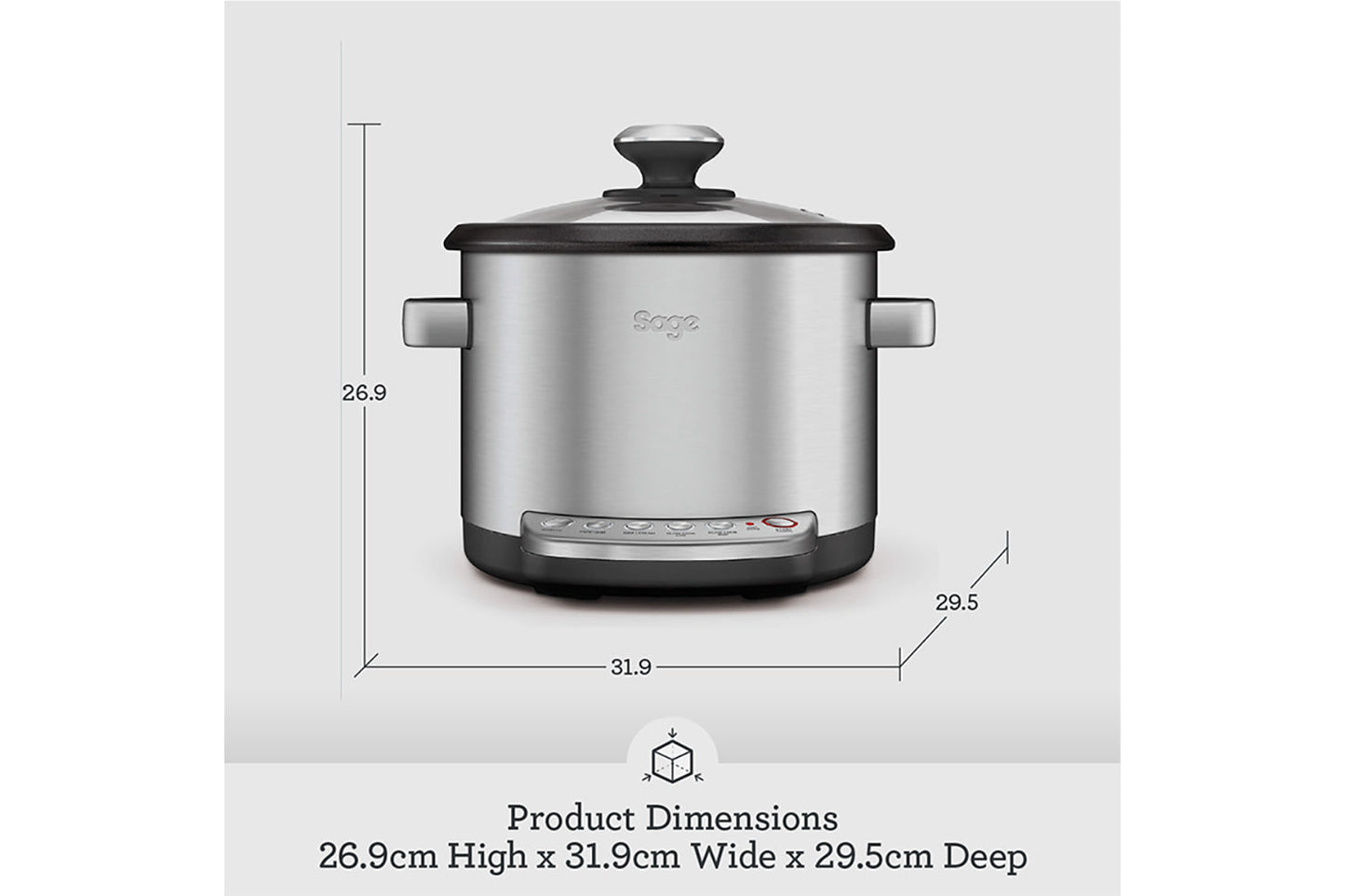 Sage Risotto Plus Multi Cooker | BRC600UK | Brushed Stainless Steel