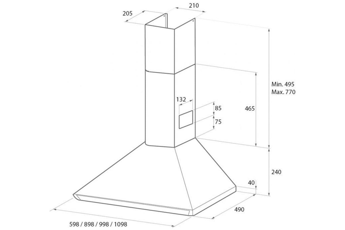 Rangemaster 90cm Classic Chimney Hood | CLAHDC90BC/