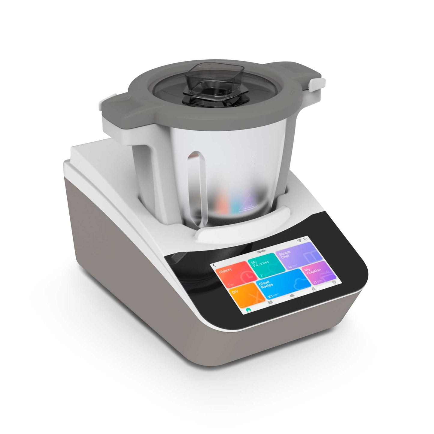 Baridi Smart Thermo-Cooker, 18 Preset Functions, 7” Touch Screen, App Guided Recipes, White – DH189