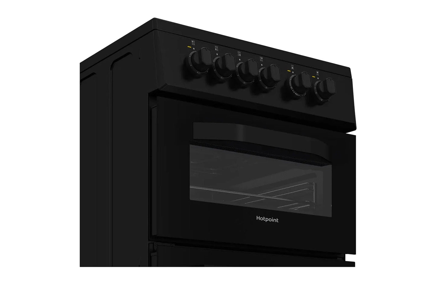 Hotpoint 50cm Single Oven Electric Cooker | HTE5VCB | Black