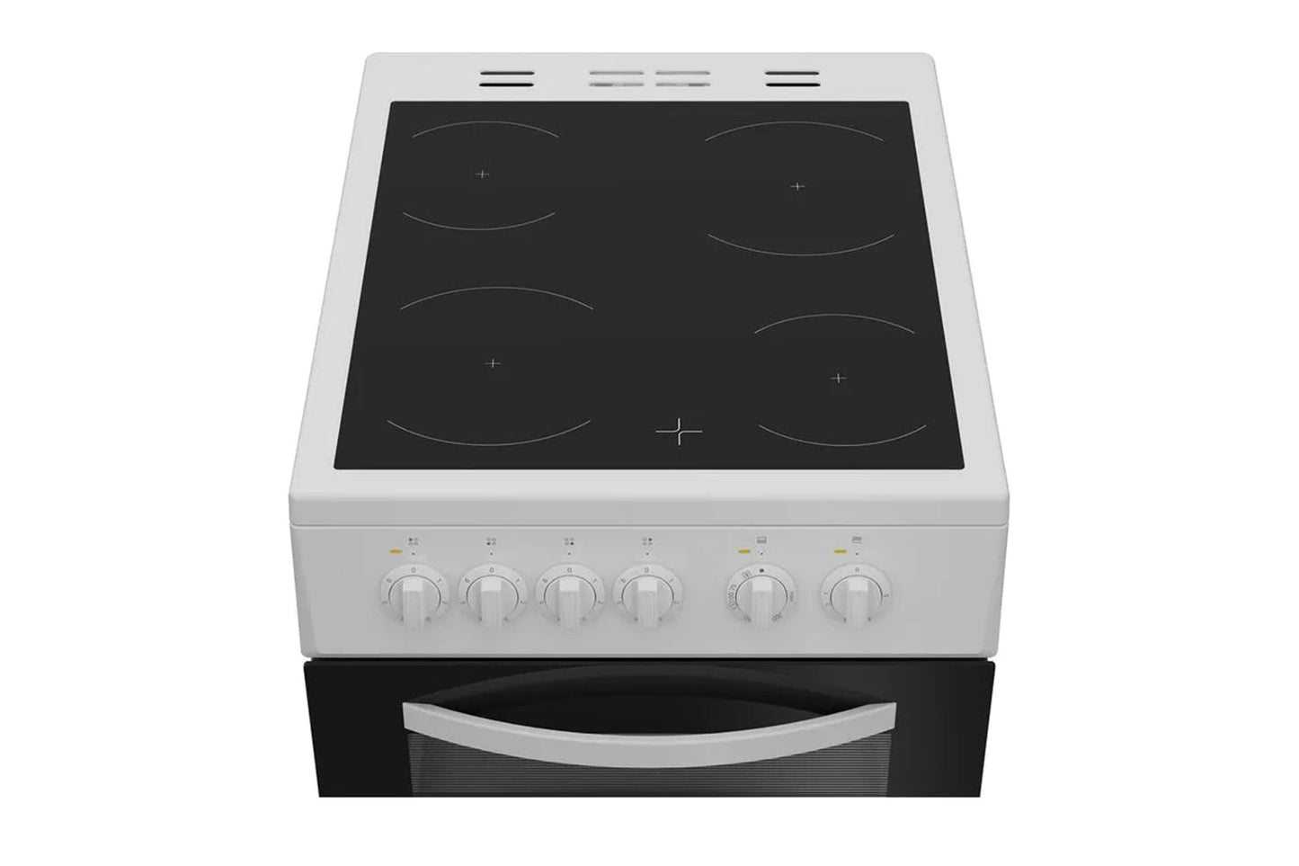 Indesit 50cm Freestanding Electric Twin Cooker with Ceramic Hob | ITE5VMW | White