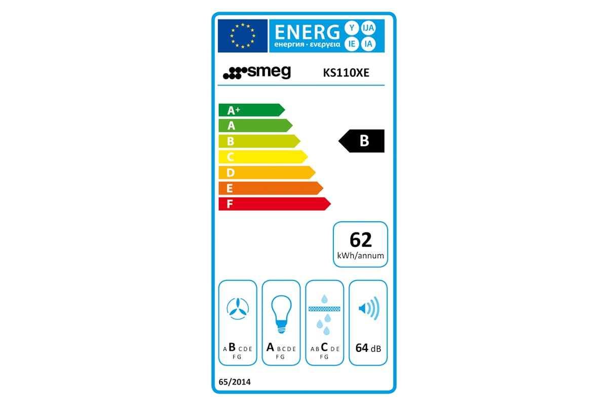 Smeg 110cm Universal Chimney Hood | KS110XE | Stainless Steel
