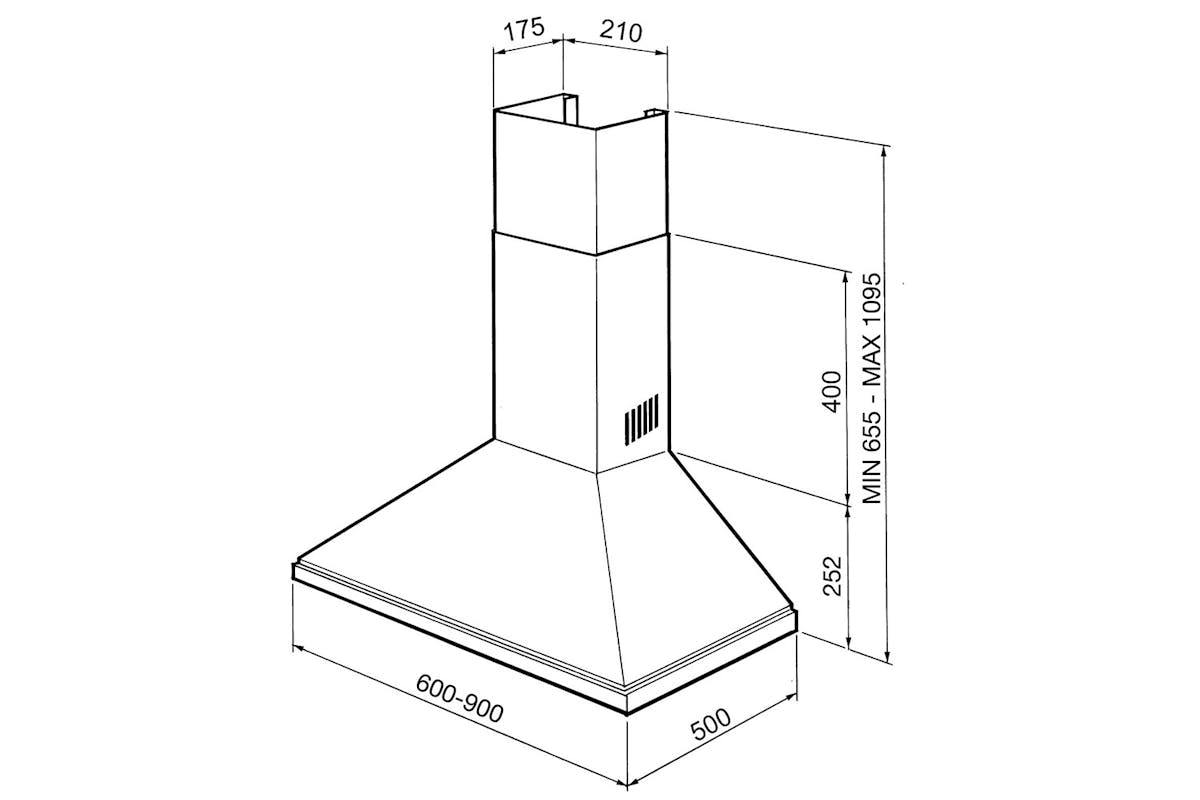 Smeg 90cm Chimney Hood | KSED95XE