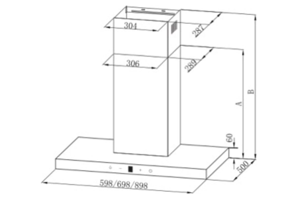Belling 90cm Linear Box Style Cooker Hood | LIN900STA
