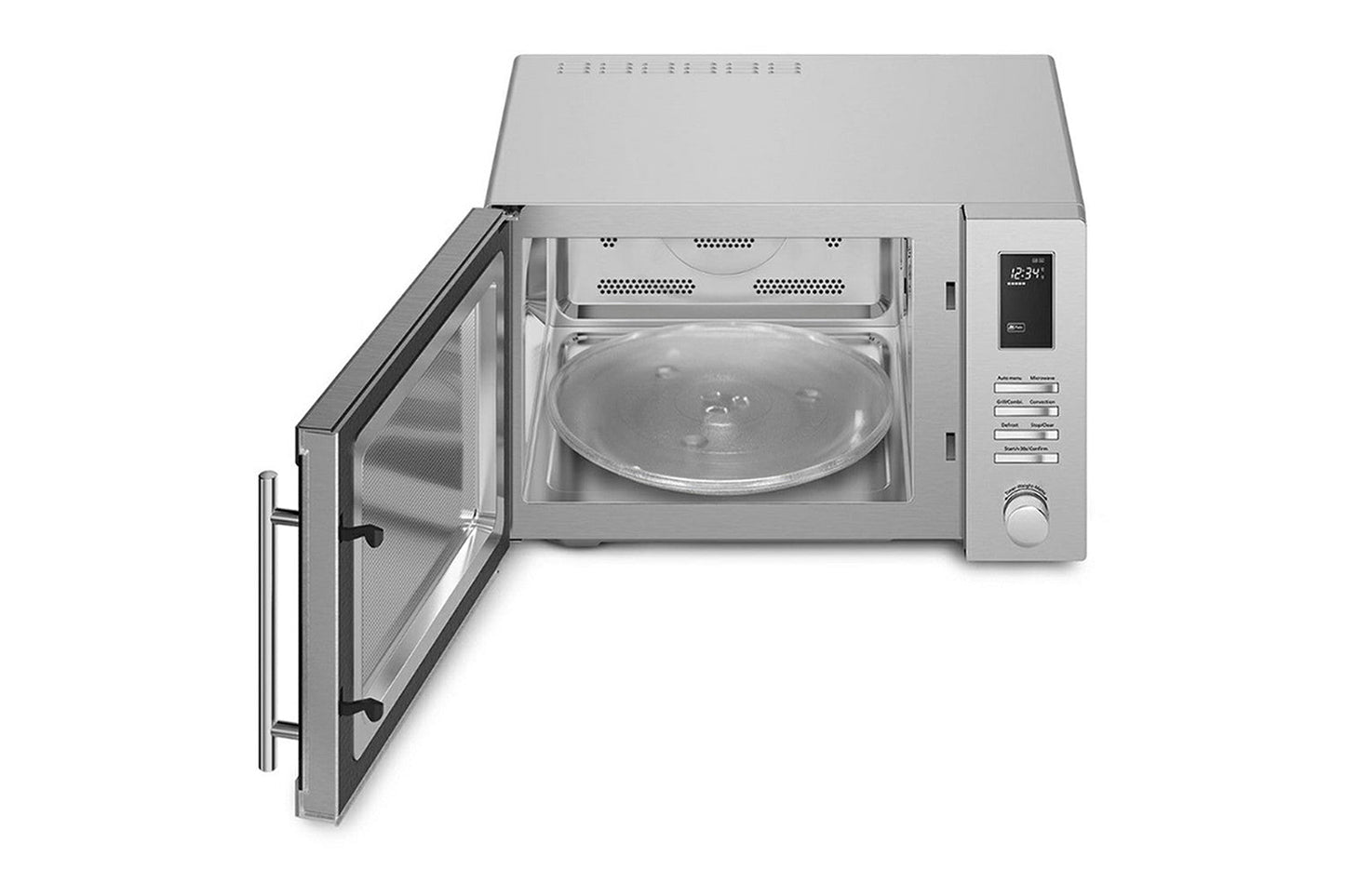 Smeg 34L 1800W Freestanding Combination Microwave Oven | MOE34CXIUK | Stainless Steel