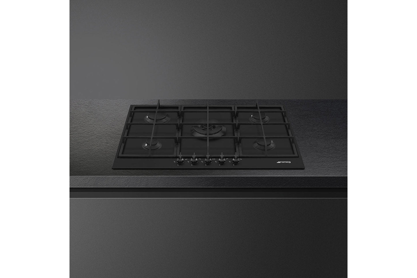 Smeg 75cm Classic Built-in Gas Hob | PX375MB | Matte Black