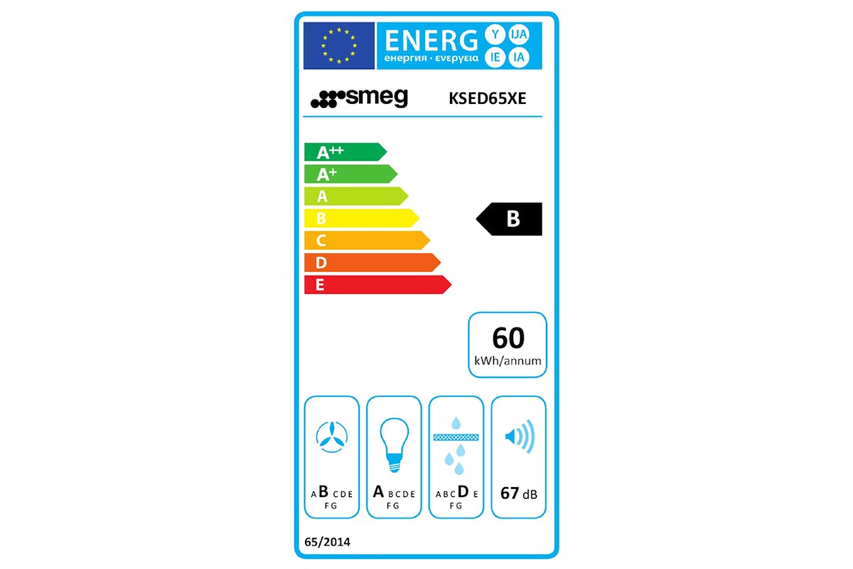 Smeg 60cm Chimney Hood | KSED65XE | Stainless Steel