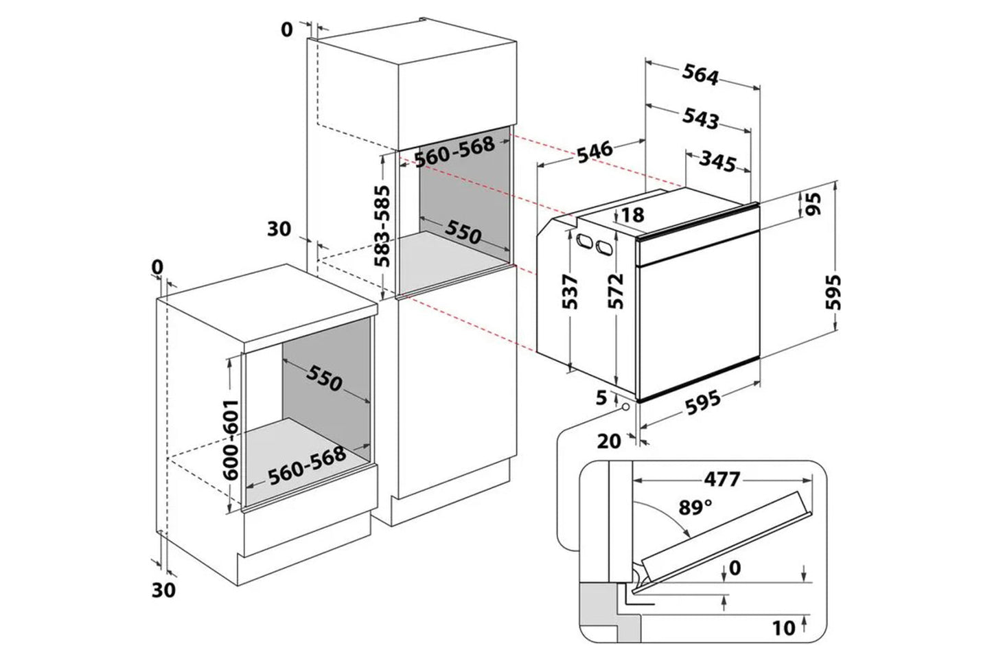 Hotpoint Class 6 Built-in Electric Single Oven | SI6874SHIX