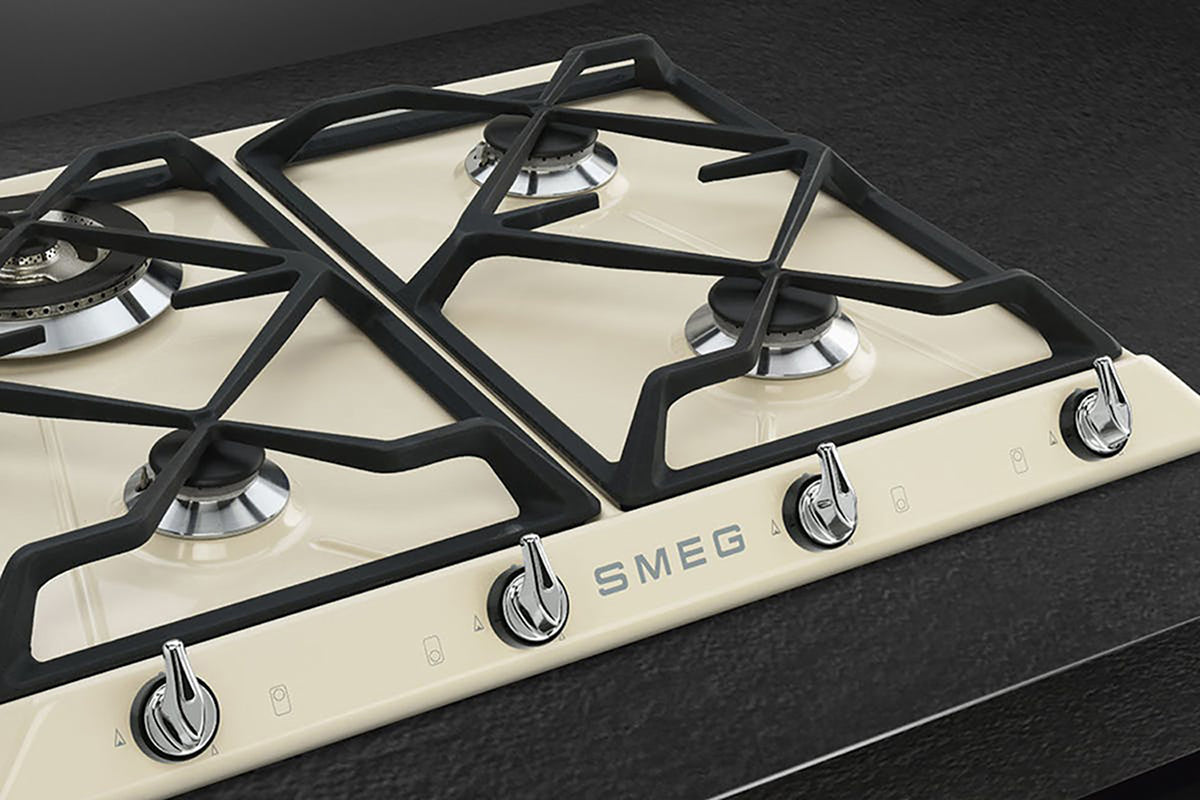 Smeg 60cm Victoria Built-in Gas Hob | SR964PGH | Cream