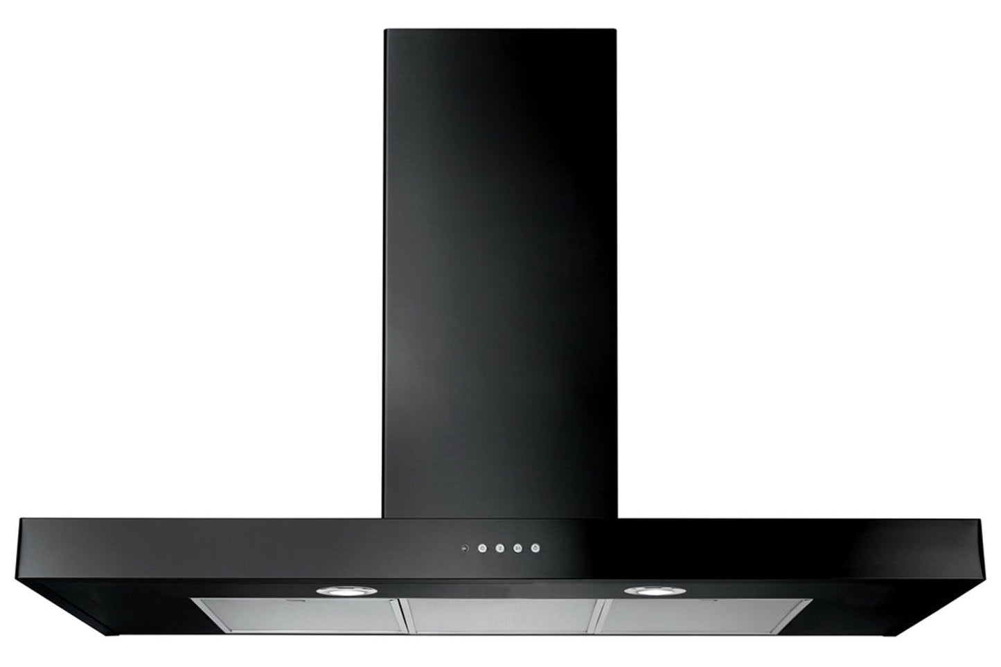 Rangemaster 100cm Flat Chimney Hood | UNBHDS100BL/ | Black