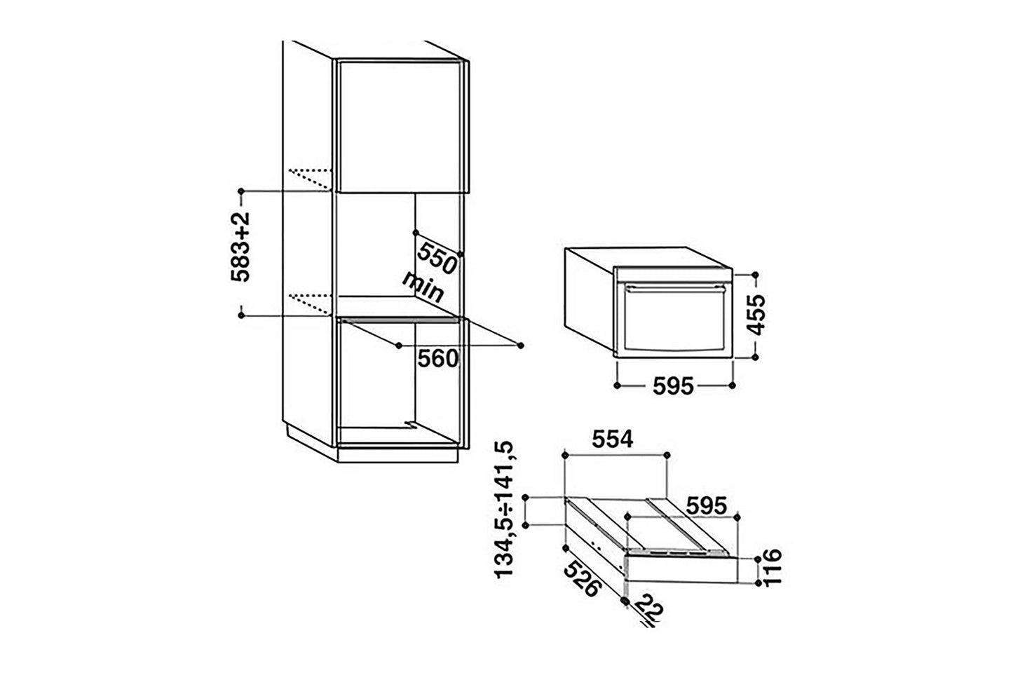 Hotpoint 14cm Built-In Warming Drawer | WD914NB