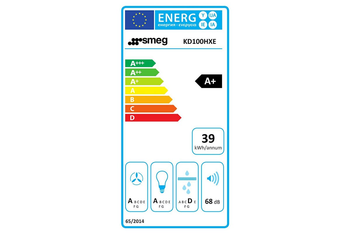 Smeg 100cm Decorative Chimney Cooker Hood | KD100HXE | Stainless Steel