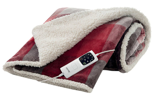 Imetec Throw | Red/Grey Tartan | 160 x 120