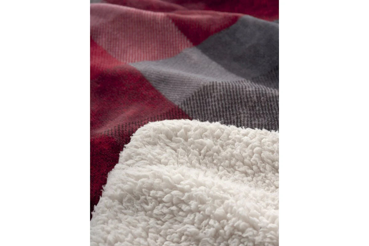 Imetec Throw | Red/Grey Tartan | 160 x 120