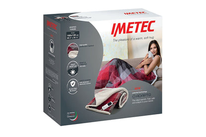 Imetec Throw | Red/Grey Tartan | 160 x 120