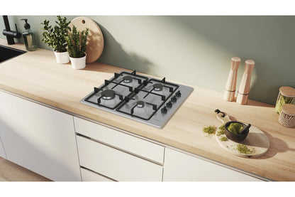 Bosch Series 2 60cm 4 Burner Gas Hob | PBP6B5K60 | Stainless Steel