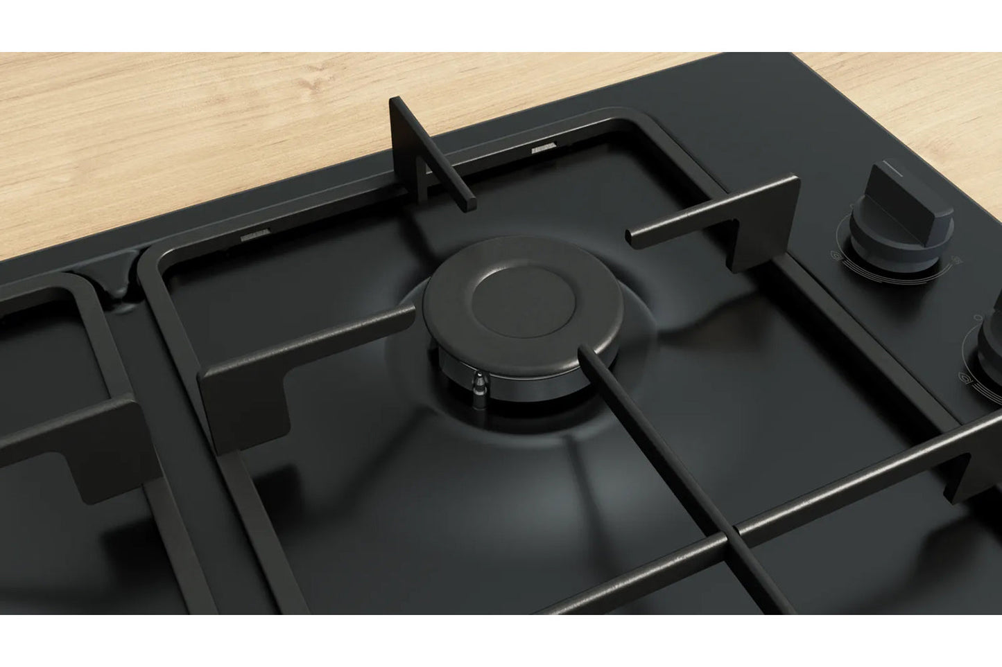 Bosch Series 2 60cm 4 Burner Gas Hob | PBP6B6K60 | Black