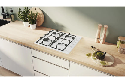 Bosch Series 2 60cm 4 Burner Gas Hob | PBP6B2K60 | White