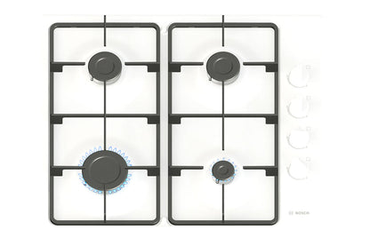 Bosch Series 2 60cm 4 Burner Gas Hob | PBP6B2K60 | White