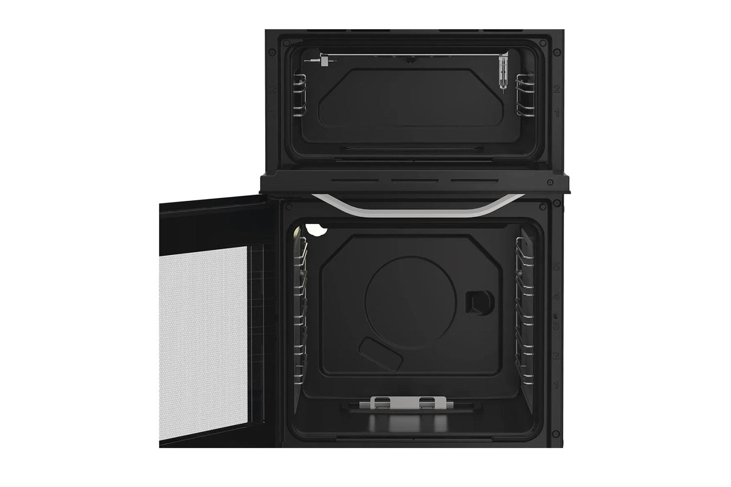 Hotpoint 50cm Double Oven Gas Cooker with Glass Lid  | HTG5GCWL