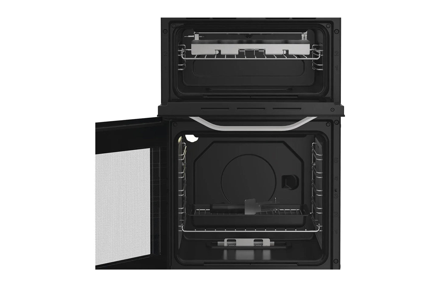 Hotpoint 50cm Double Oven Gas Cooker with Glass Lid  | HTG5GCWL