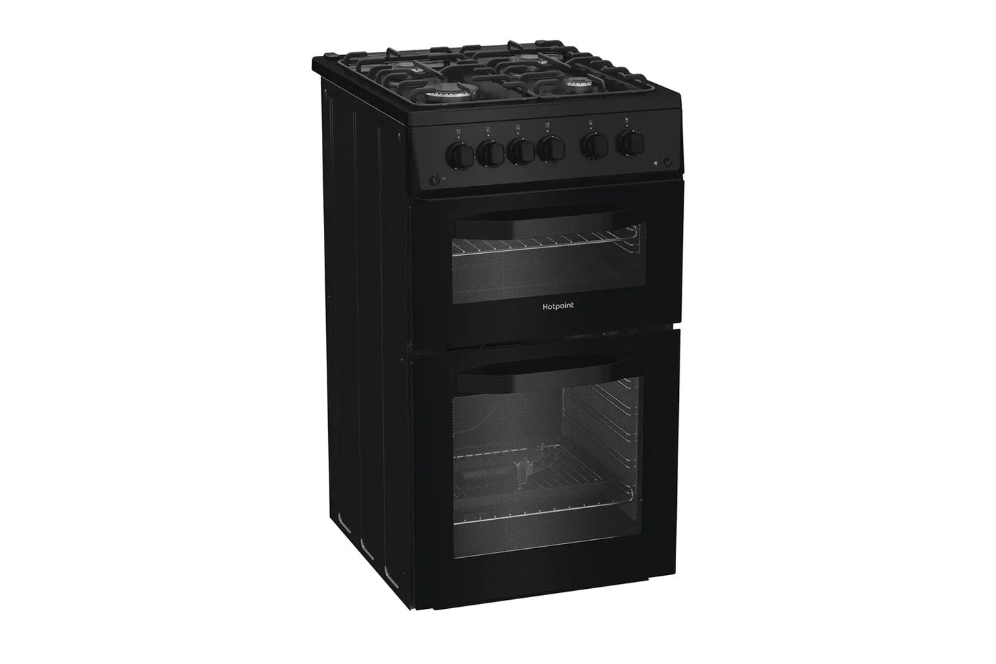 Hotpoint 50cm Freestanding Double Gas Cooker | HTG5GCB