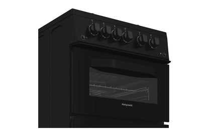 Hotpoint 50cm Freestanding Double Gas Cooker | HTG5GCB