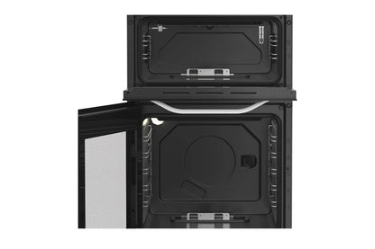 Hotpoint 50cm Double Oven Gas Cooker with Glass Lid  | HDG5GCW