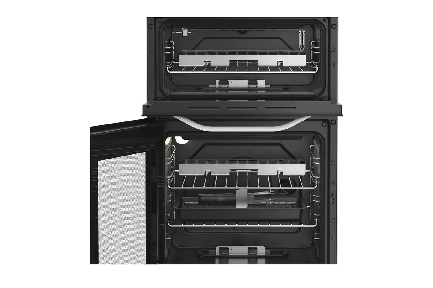 Hotpoint 50cm Double Oven Gas Cooker with Glass Lid  | HDG5GCW