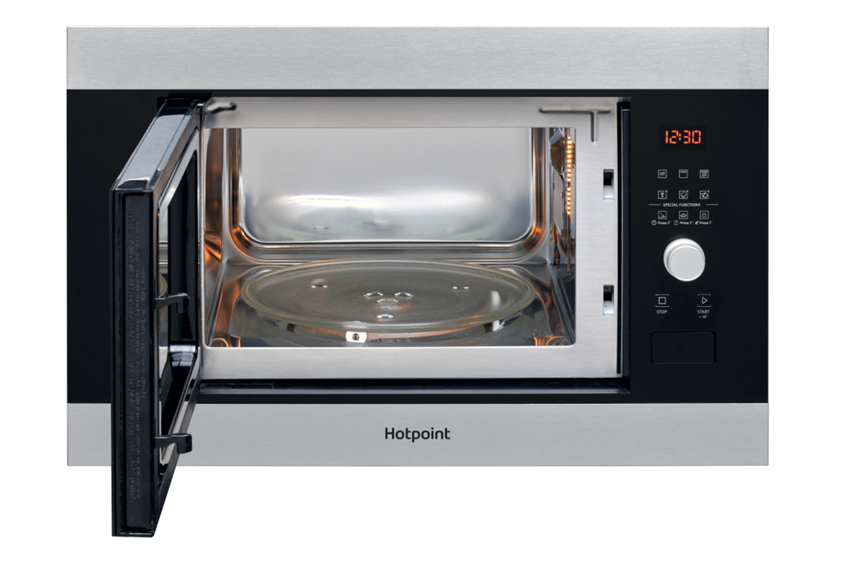 Hotpoint 25L 900W Built-in Microwave | MF25GIXH | Stainless Steel