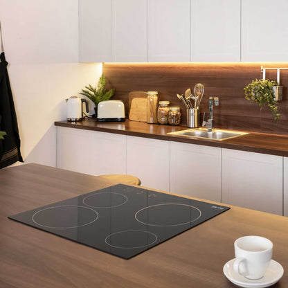 Baridi Ceramic Hob with 4 Zones, Fan-Assisted Electric Oven & Cooker Hood - DH188