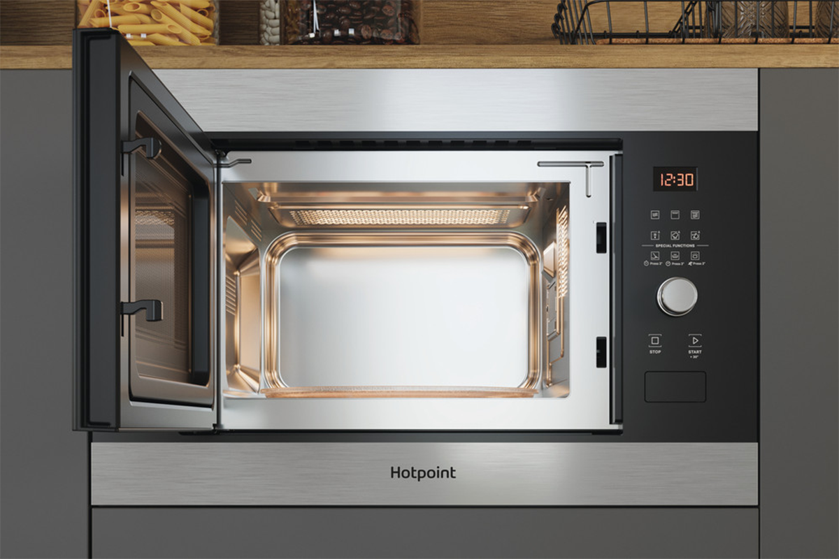 Hotpoint 25L 900W Built-in Microwave | MF25GIXH | Stainless Steel