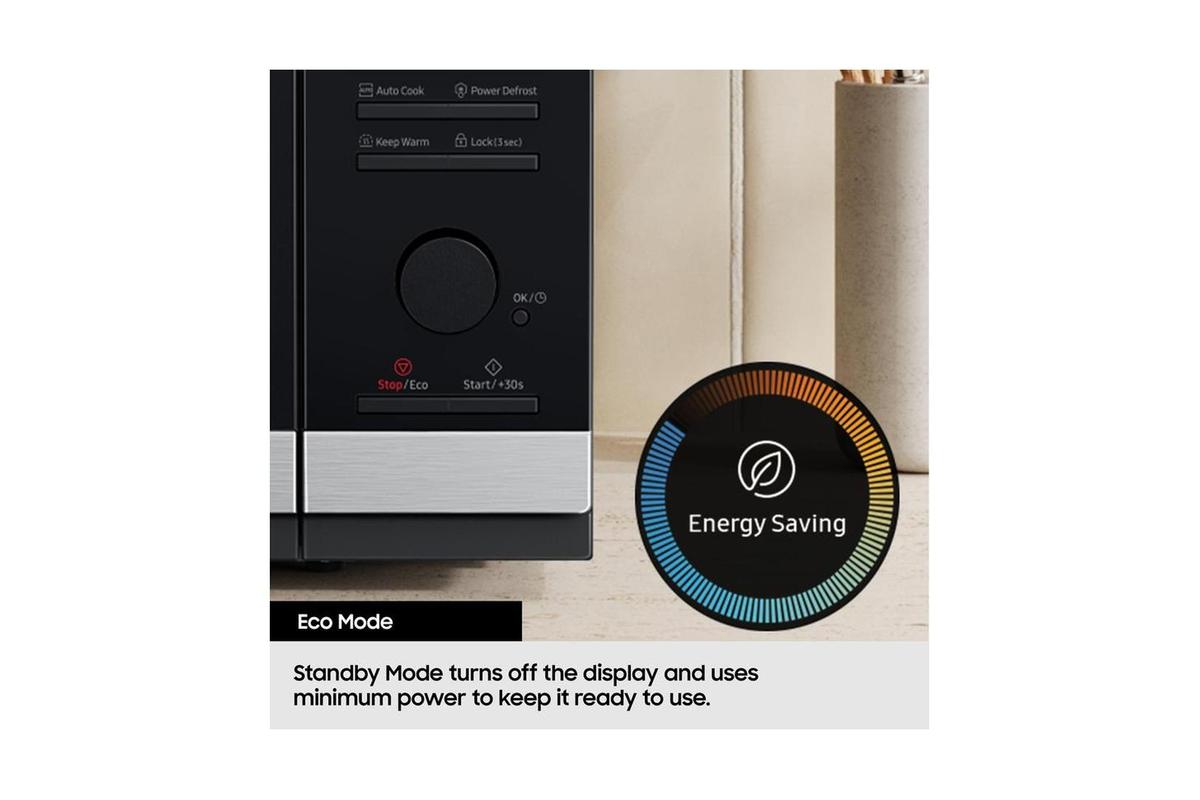 Samsung 900W 28L Freestanding Convection Microwave | MC28H5013AS/EU | Neo Stainless Silver