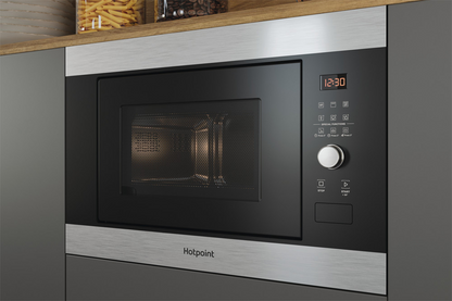 Hotpoint 25L 900W Built-in Microwave | MF25GIXH | Stainless Steel