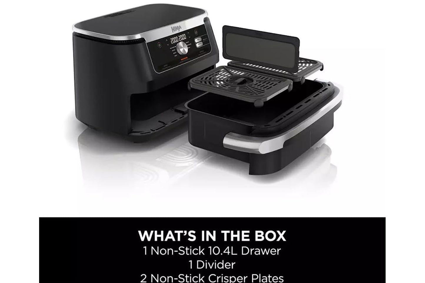 Ninja 10.4L Foodi Dual Zone Air Fryer | AF500UK | Black