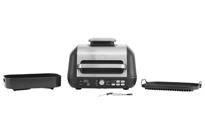 Ninja 3.8L Foodi Max Pro Health Grill, Flat Plate & Air Fryer | AG651UK | Black