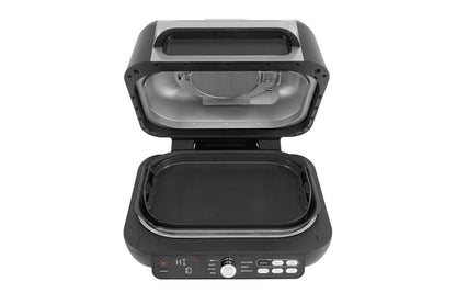 Ninja 3.8L Foodi Max Pro Health Grill, Flat Plate & Air Fryer | AG651UK | Black