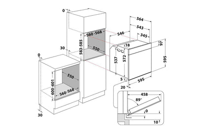 Whirlpool Built-in Electric Single Oven | AKZ96230NB
