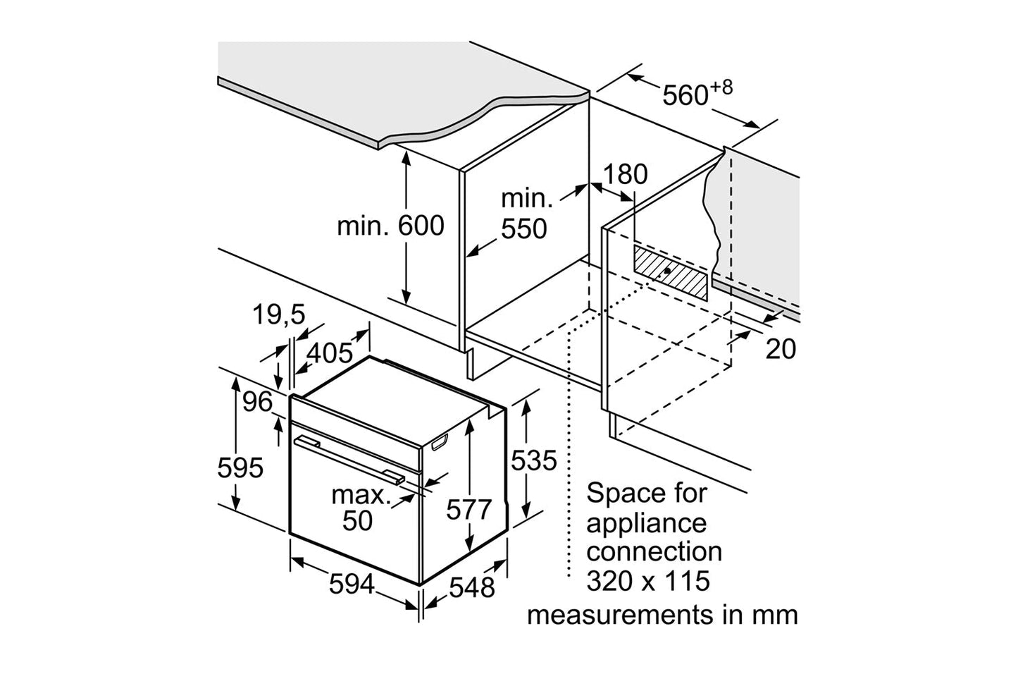 Neff N50 Built-in Single Oven | B3ACE4AG3B | Graphite Grey