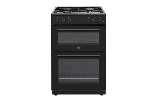 Belling 60cm Gas Twin Cavity Cooker | BFSG61TCBKLPG | Black