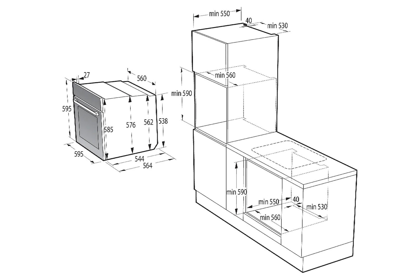 Hisense Built-in Electric Oven | BI62211CX | Stainless Steel