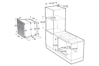 Hisense Built-in Electric Oven | BI62211CX | Stainless Steel