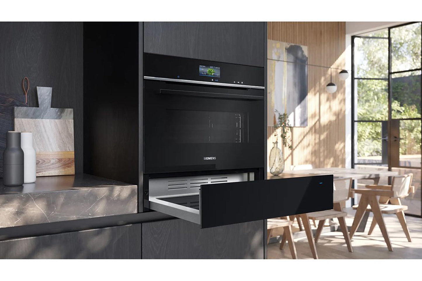 Siemens iQ700 Built-in Warming Drawer | BI710C1B1B