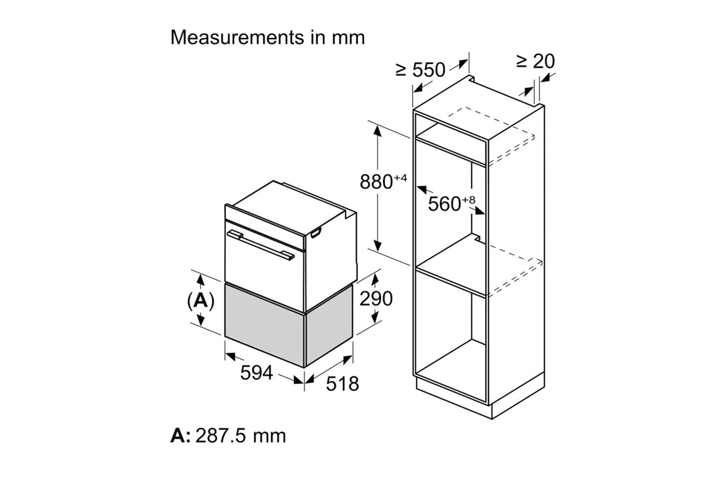 Bosch Series 8 Built-in Warming Drawer | BID7101B1B