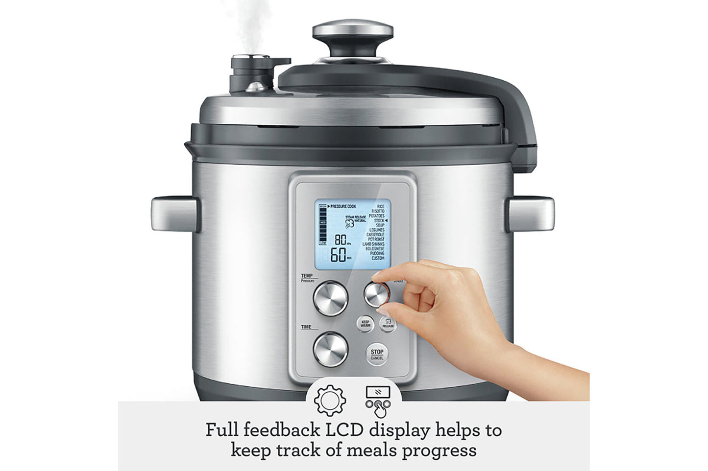 Sage The Fast Slow Pro Pressure Cooker | BPR700BSS | Brushed Stainless Steel