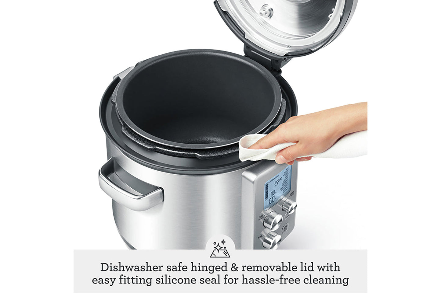 Sage The Fast Slow Pro Pressure Cooker | BPR700BSS | Brushed Stainless Steel