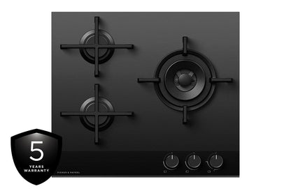 Fisher & Paykel Series 9 60cm Gas Hob | CG603DNGGB4 | Black