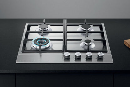 Fisher & Paykel Series 7 60cm 4 Burner Gas Hob | CG604DNGX1 | Stainless Steel