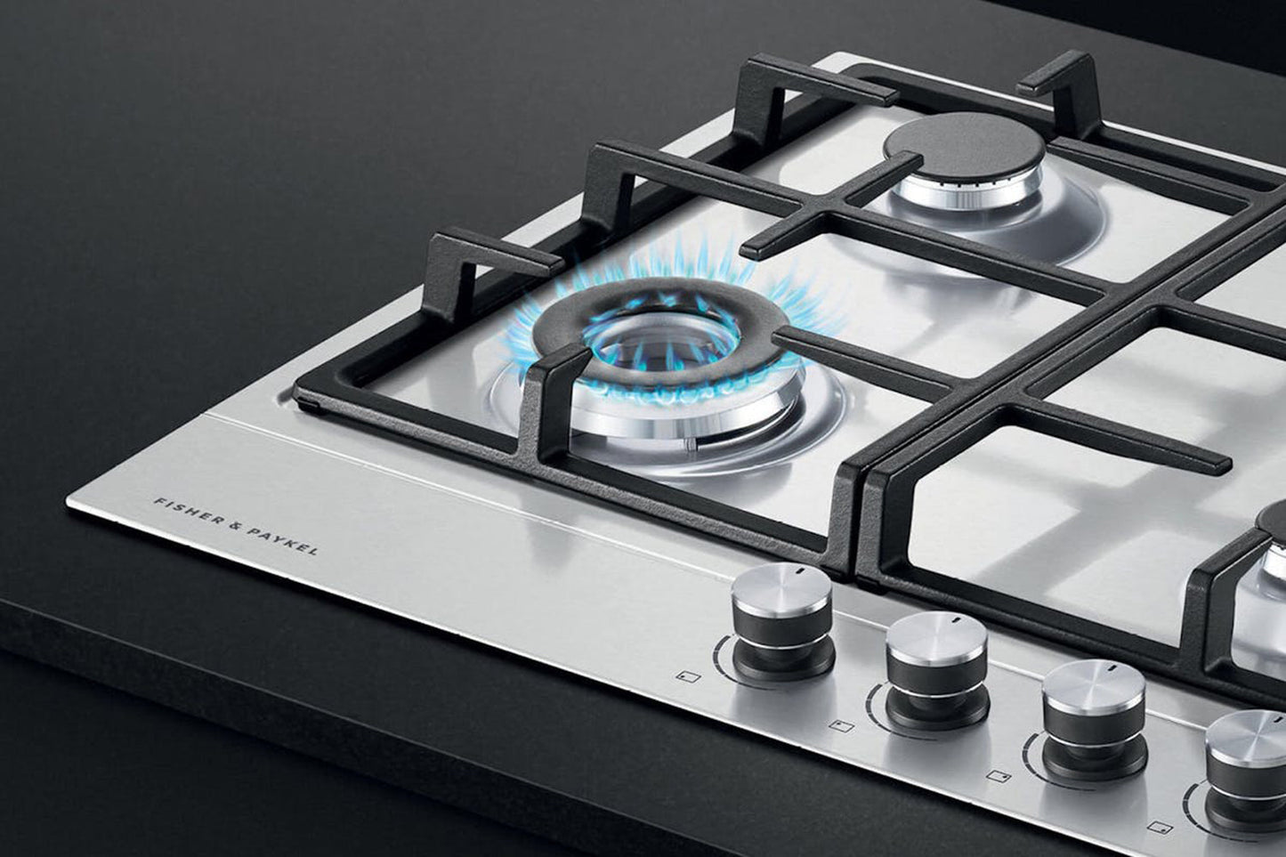 Fisher & Paykel Series 7 60cm 4 Burner Gas Hob | CG604DNGX1 | Stainless Steel