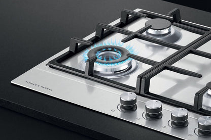 Fisher & Paykel Series 7 60cm 4 Burner Gas Hob | CG604DNGX1 | Stainless Steel